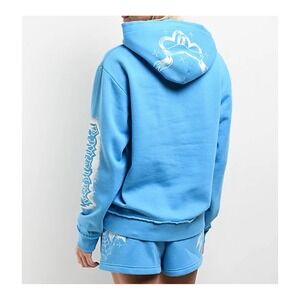Empyre Blue Graphic Paola Hoodie Embroidered E Spiderweb Streetwear S Grunge